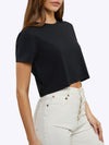 Almost Friday Tee Cropped | Black Classic-fit PYCA ProÂ®