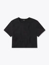 Almost Friday Tee Cropped | Black Classic-fit PYCA ProÂ®