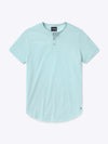AO Henley Curve-Hem Tee | Sterling Blue Signature-Fit PYCA ProÂ®