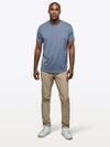 AO Curve-Hem Tee | Cadet Blue Signature-Fit PYCA ProÂ®