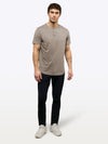 AO Henley Curve-Hem | Pure Cashmere Signature-Fit PYCA ProÂ®
