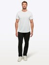 AO Curve-Hem Tee | White Signature-fit PYCA ProÂ®