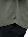 AO Henley Curve-Hem Tee | Gunmetal Signature-Fit PYCA ProÂ®
