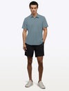 Crossover Button Up | Naples Blue Signature Fit