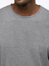 AO Split-Hem Tee | Heather Grey Signature-fit PYCA ProÂ®