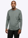 AO Long Sleeve Curve-Hem Tee | Sage Signature-fit PYCA ProÂ®