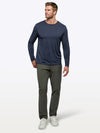 AO Forever Long Sleeve Tee | Pacific Blue PYCA ProÂ®