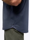 AO Henley Curve-Hem | Pacific Blue Signature-fit PYCA ProÂ®