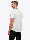 AO Curve-Hem Tee | White Signature-fit PYCA ProÂ®