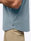 AO Curve-Hem Tee | Naples Blue Signature-Fit PYCA ProÂ®