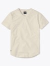 AO V-Neck Curve-Hem | Ivory Signature-fit PYCA ProÂ®