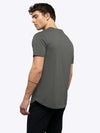 AO Henley Curve-Hem | Castor Grey Signature-Fit PYCA ProÂ®