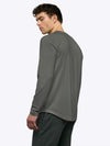 AO Long Sleeve Curve-Hem Tee | Castor Grey Signature-Fit PYCA ProÂ®