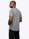 AO Henley Curve-Hem | Heather Grey Signature-fit PYCA ProÂ®