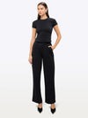 Tomboy Tee | Black Slim-Fit Tomboy-Cottonâ¢