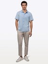 SoHo Short Sleeve Button Up | Oxford Blue Signature-fit