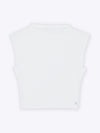 Sleeveless Tomboy Tee | White Tomboy-Cottonâ¢