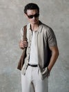 Riviera Knit Button Up | Morning Dove Signature-Fit