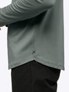 AO Long Sleeve Curve-Hem Tee | Sage Signature-fit PYCA ProÂ®