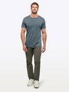 AO Henley Curve-Hem | Ocean Storm Signature-fit PYCA ProÂ®