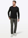 AO Forever Long Sleeve Tee | Black Classic-Fit PYCA ProÂ®