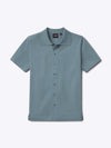 Riviera Knit Button Up | Naples Blue Signature-Fit