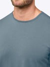AO Curve-Hem Tee | Naples Blue Signature-Fit PYCA ProÂ®
