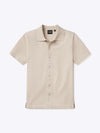 Riviera Knit Button Up | Sand Dune Signature-Fit