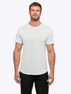 AO Curve-Hem Tee | White Signature-fit PYCA ProÂ®