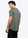 AO Henley Curve-Hem Tee | Gunmetal Signature-Fit PYCA ProÂ®