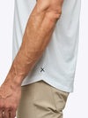 AO Henley Curve-Hem | White Signature-fit PYCA ProÂ®