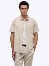 SoHo Short Sleeve Button Up | Sand Dune Signature-fit
