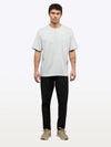 Overtime Oversized Tee | White Relaxed-Fit