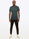 AO V-Neck Curve-Hem Tee | Bonsai Signature-fit PYCA ProÂ®