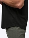 AO Curve-Hem Tee | Black Signature-fit PYCA ProÂ®