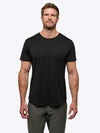 AO Curve-Hem Tee | Black Signature-fit PYCA ProÂ®