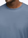 AO Forever Long Sleeve Tee | Cadet Blue Classic-Fit PYCA ProÂ®