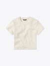 Tomboy Tee Cropped | Ivory Slim-fit Tomboy-Cottonâ¢