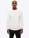 AO Long Sleeve Curve-Hem Tee | White Signature-fit PYCA ProÂ®
