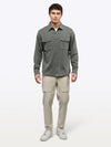 Hyperloop Overshirt | Castor Grey Signature-Fit