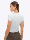Tomboy Tee | White Slim-Fit Tomboy-Cottonâ¢