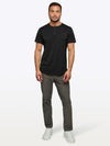 AO Henley Curve-Hem | Black Signature-fit PYCA ProÂ®