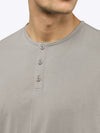 AO Henley Curve-Hem Tee | Morning Dove Signature-Fit PYCA ProÂ®