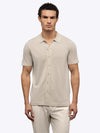 Riviera Knit Button Up | Sand Dune Signature-Fit