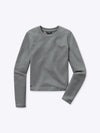 Long Sleeve Tomboy Tee | Heather Grey Slim-fit Tomboy-Cottonâ¢