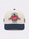 Eagle A-Frame Hat | Natural/Blue