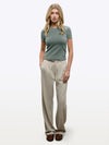 Tomboy Tee | Sage Slim-fit Tomboy-Cottonâ¢