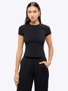 Tomboy Tee | Black Slim-Fit Tomboy-Cottonâ¢