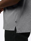 AO Split-Hem Tee | Heather Grey Signature-fit PYCA ProÂ®