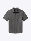 SoHo Short Sleeve Button Up | Heather Black Signature-fit